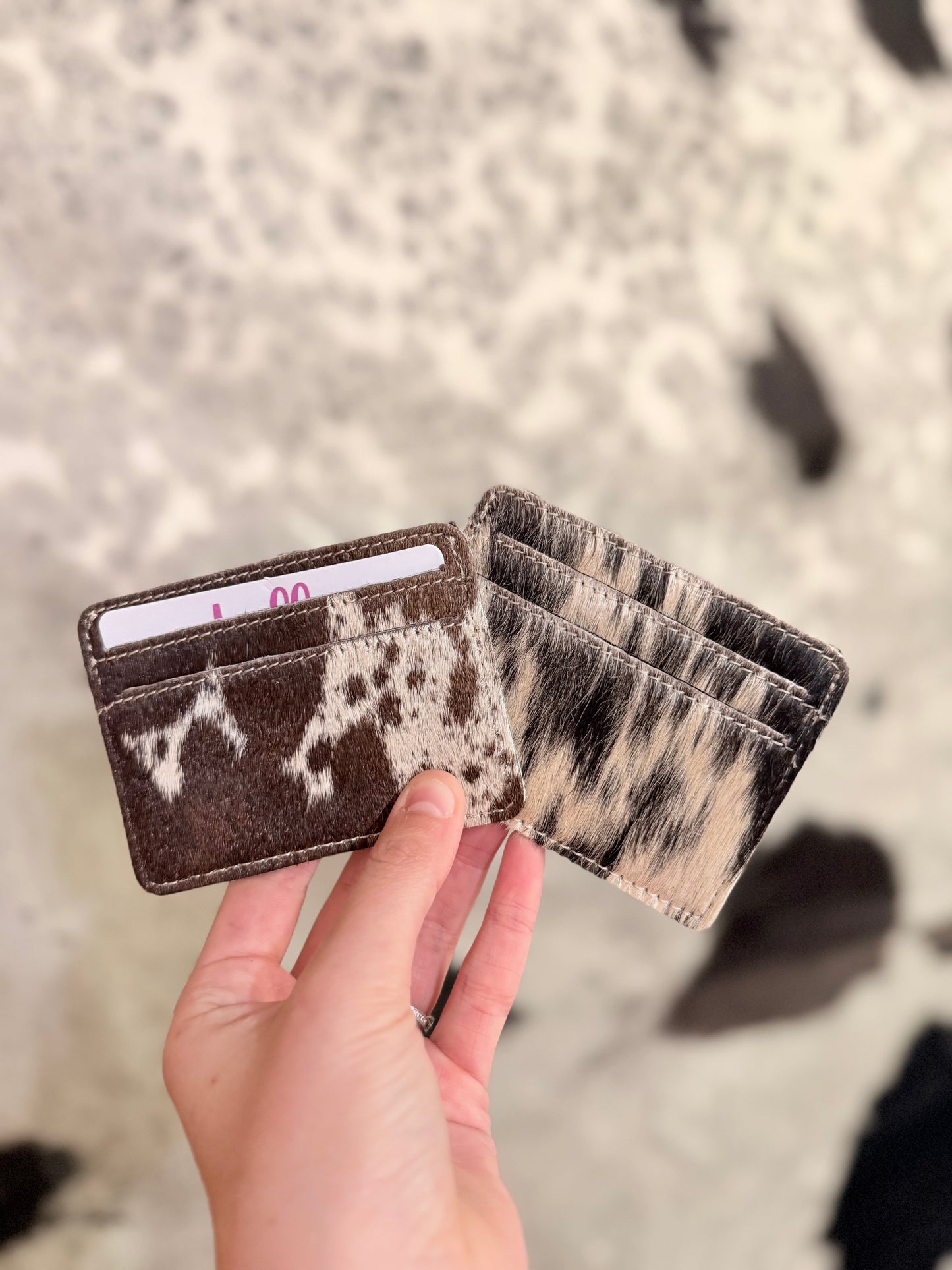 Cowhide Card Holders