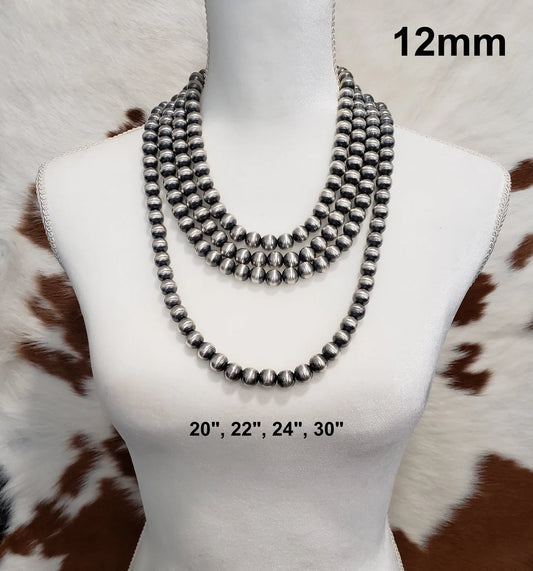 12mm Sterling Silver Pearls