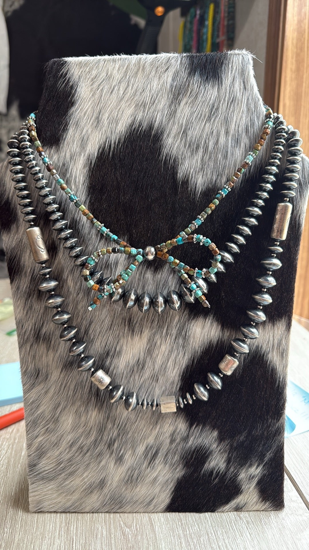 Turquoise Bow Necklace