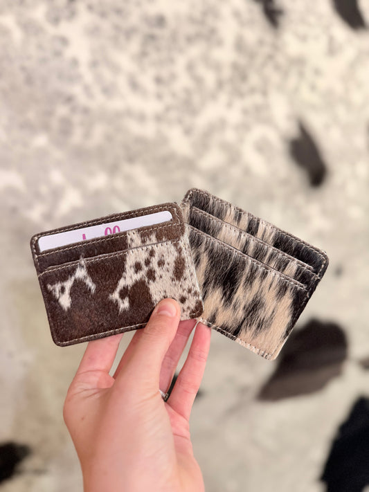 Cowhide Card Holders