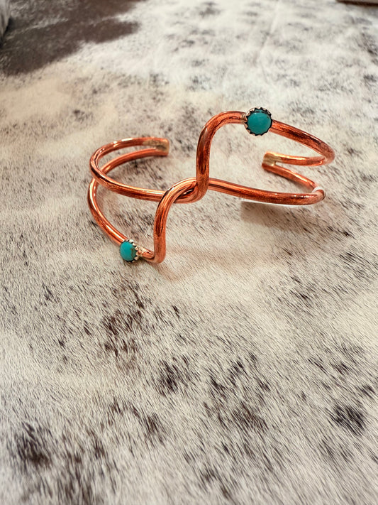 Double Copper Cuff