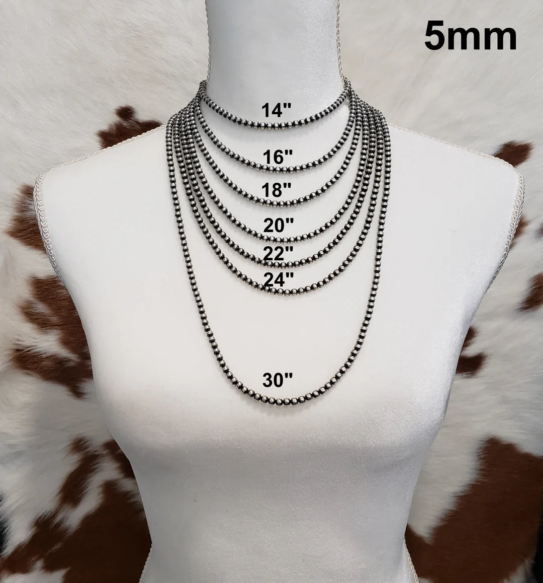 5mm Sterling Silver Pearls